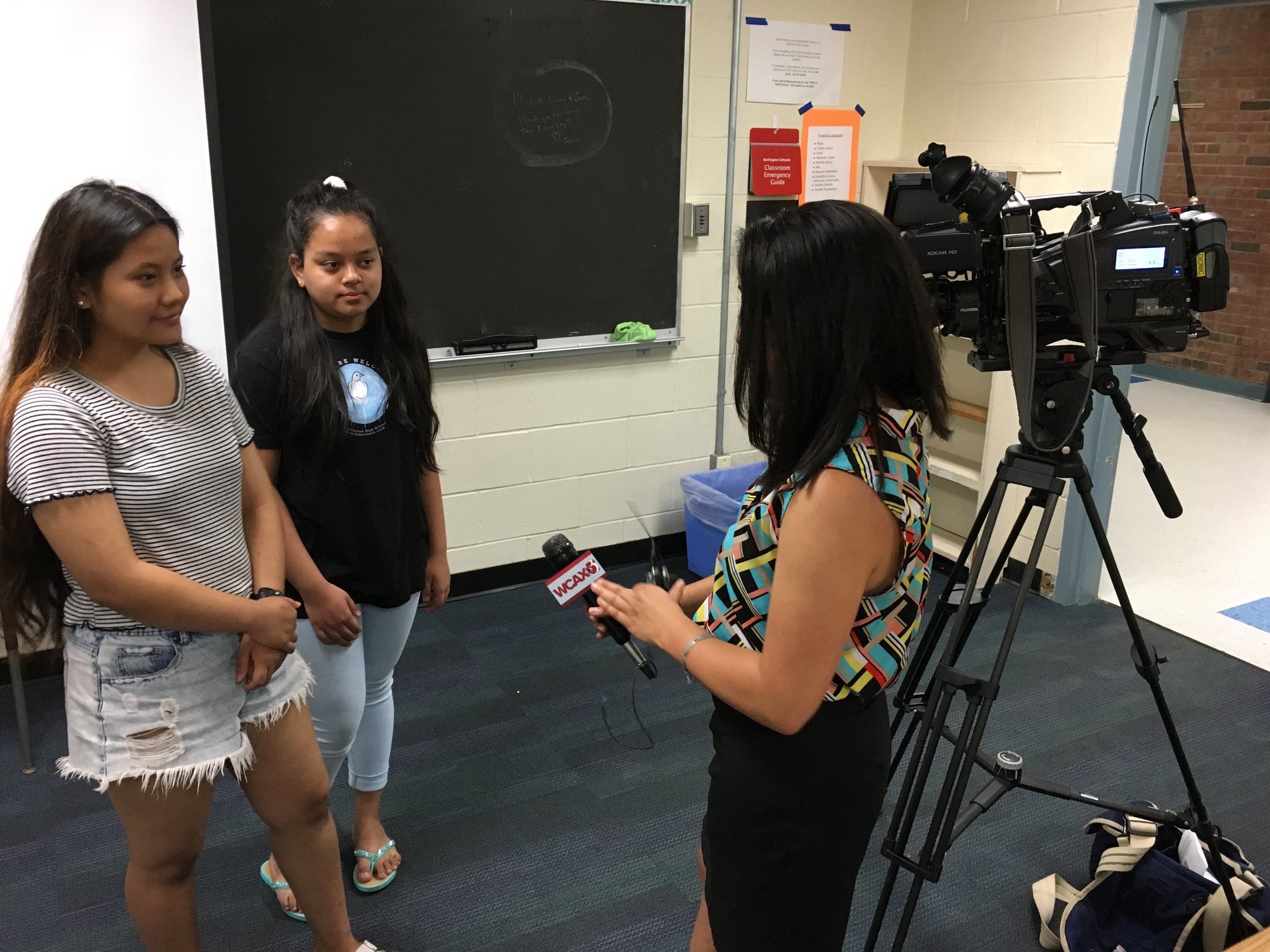 Neliana Ferraro worked as a reporter. She found, shot, wrote, and edited her own stories for the day's newscasts.